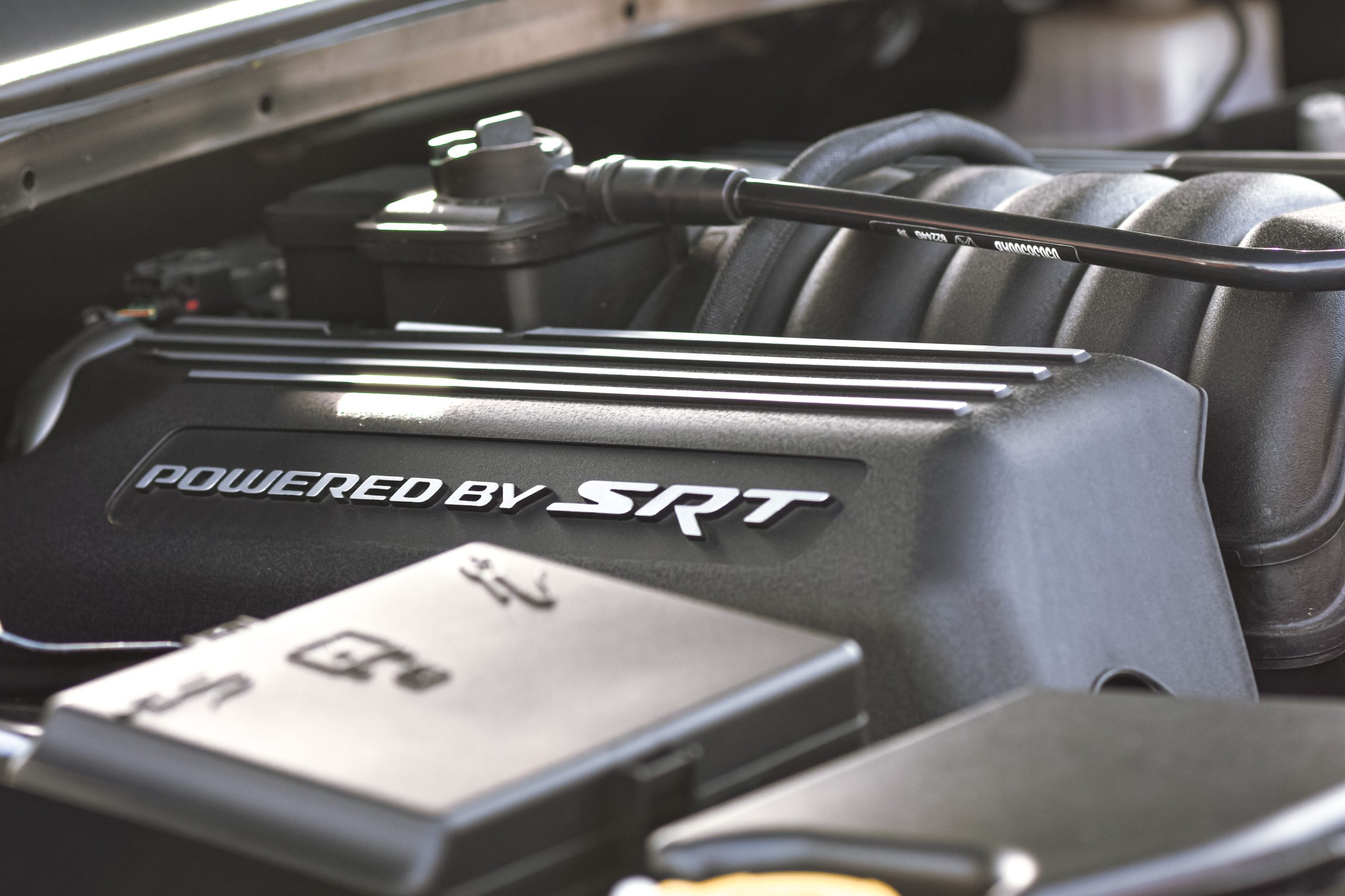 Services Detailed view of a high-performance SRT engine showcasing mechanical precision.